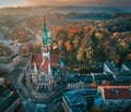 KoÃâºciÃÂ³Ãâ Ãâºw. JÃÂ³zefa w Krakowie, Polska (St. Joseph's Church in Cracow by drone)